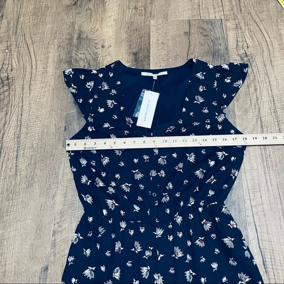 Collective Concepts Katie Cap sleeve jumpsuit medium New w/ tags Navy wide leg - Picture 5 of 9